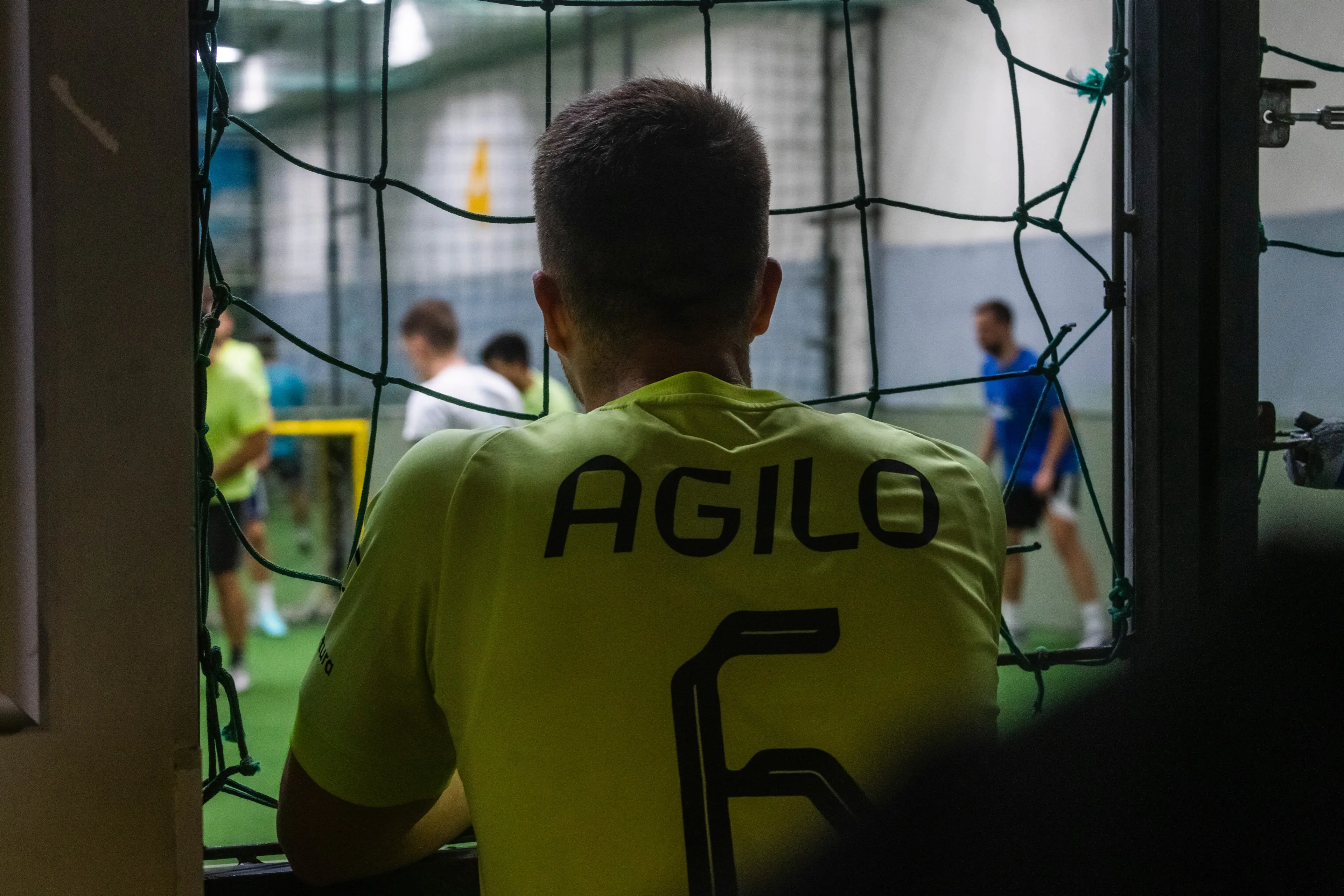 Agilo player from the back